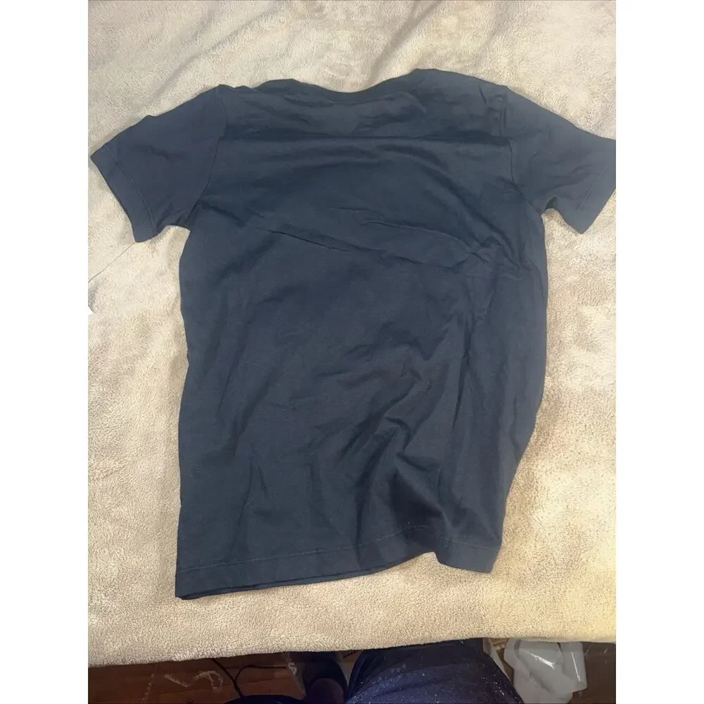 Nike Sportswear T-Shirt Kids L Black Graphic Print Cotton Short Sleeve DSGL702